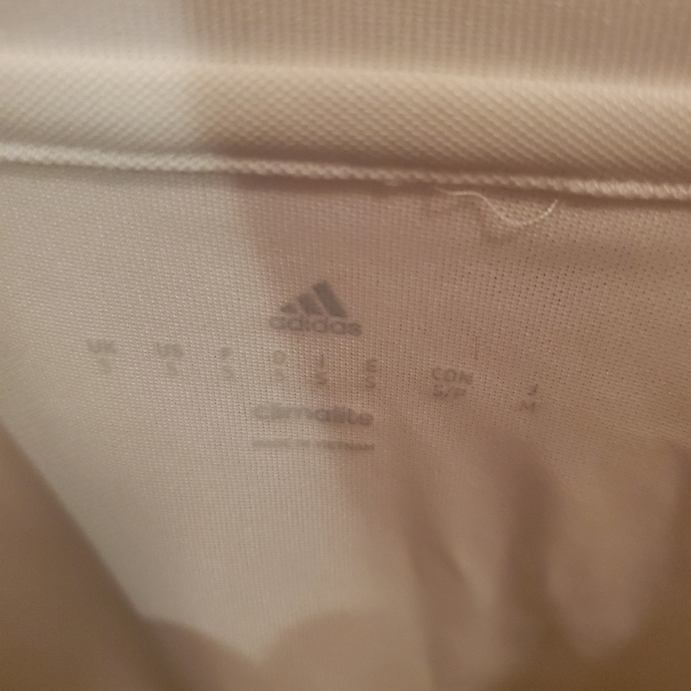 2 for 20!! Adidas Small Long Sleeve White Shirt - Picture 2 of 5